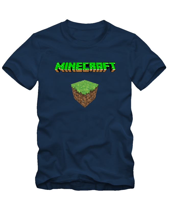 Marškinėliai Minecraft logo
